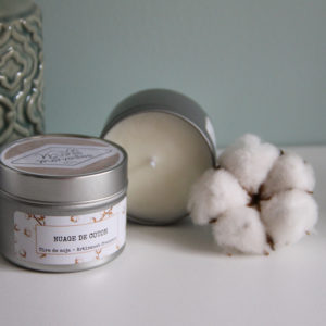Bougie parfumée « Nuage de coton » 100g
