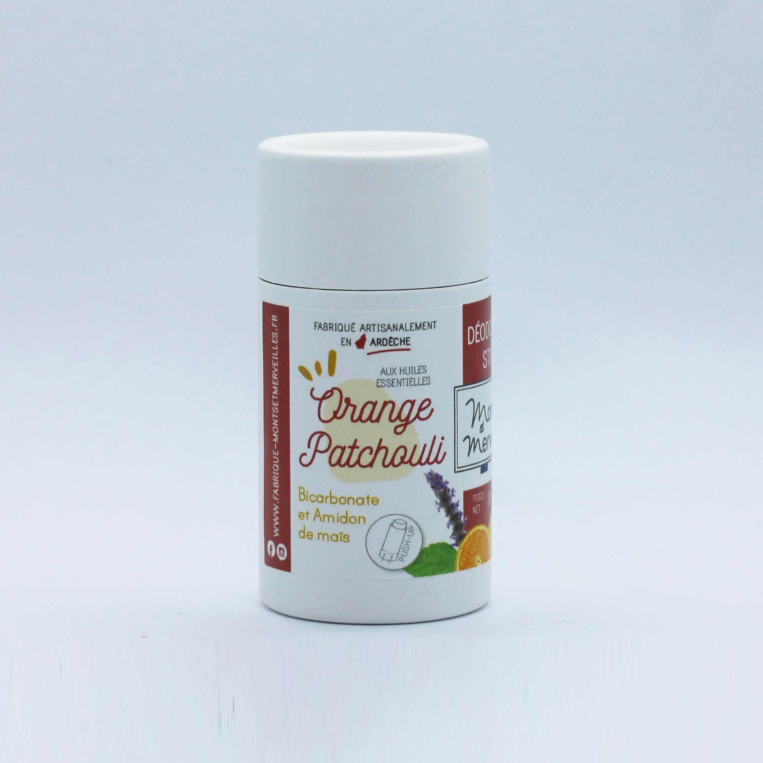 Déodorant solide naturel en STICK Orange Patchouli - 35g – Image 3
