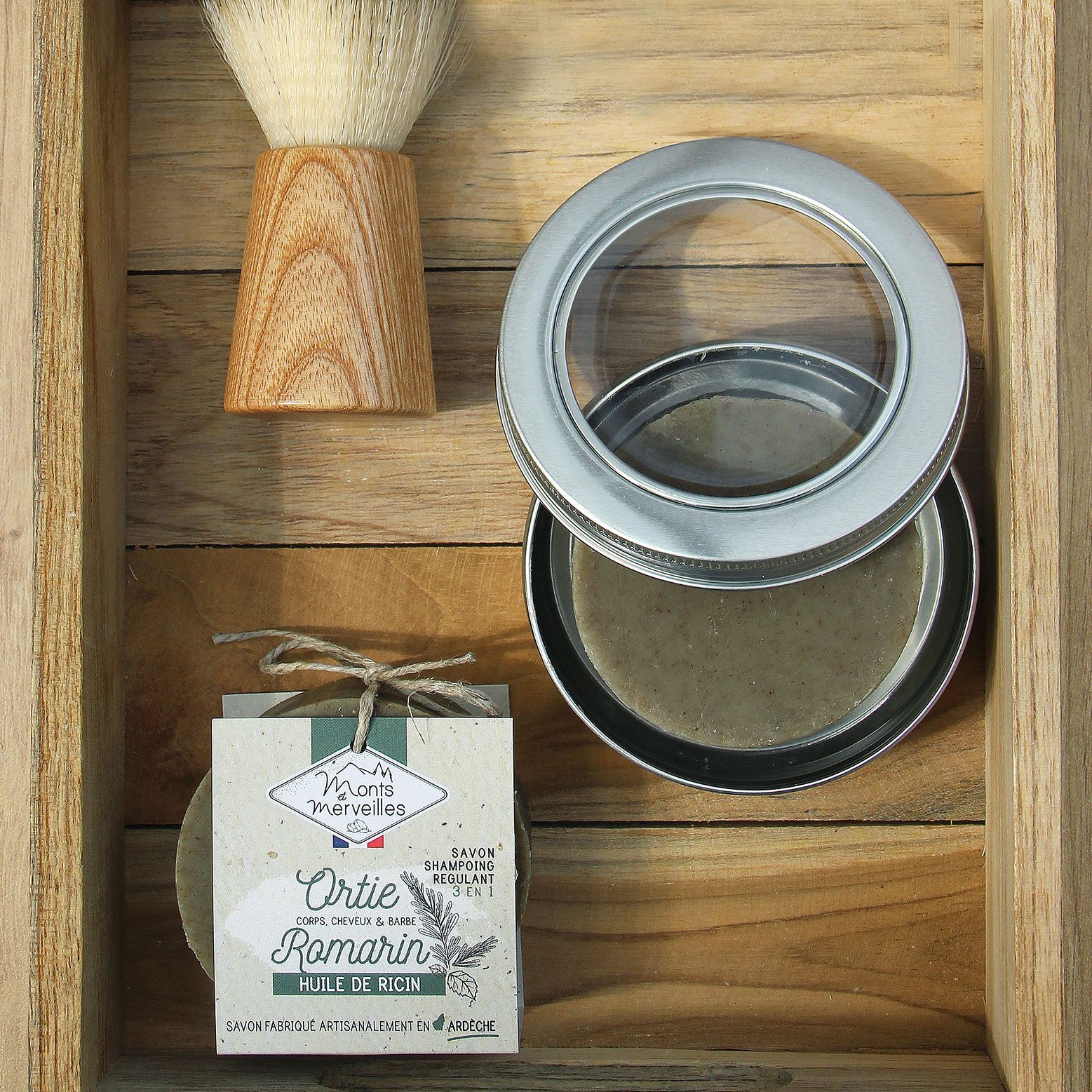 Coffret rasage homme barbe
