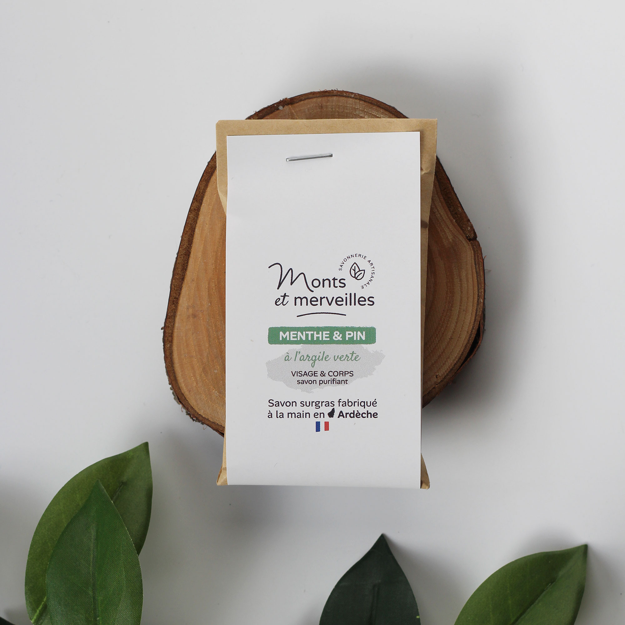 Lot 10 Savons invités Argile Menthe 30g (x10)