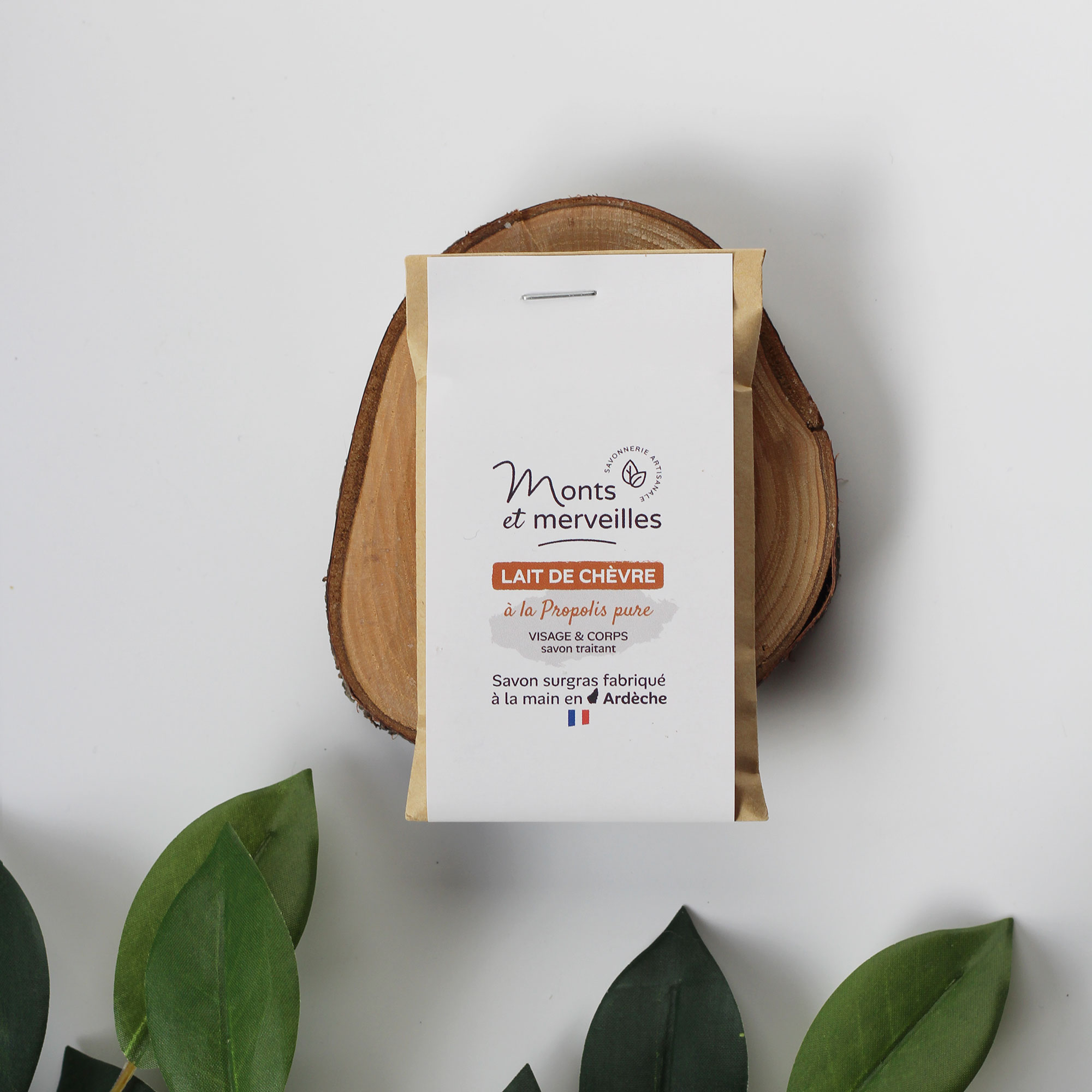 Lot 10 Savons invités Chèvre propolis 30g (x10)